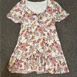 Floral Short Sleeve Dress